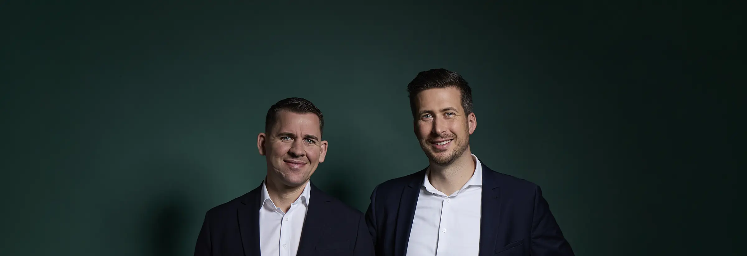 Die Geschäftsführer Simon Dörr und Georg Lang.